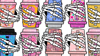 Hot Cup w/ Skeleton Hand