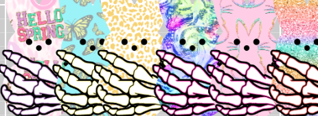 Peep With Skeleton Hand