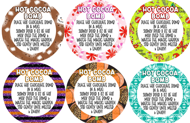 Hot Cocoa Bomb Tag