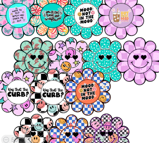 Heart Eye Smiley Flower