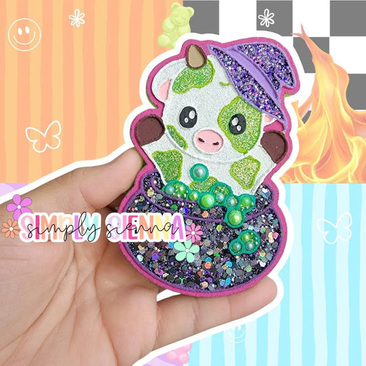 Spooky Cauldron Witch Cute Cow - FRESHIE