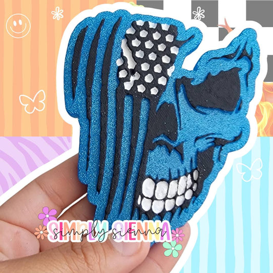 American Flag Skull - FRESHIE