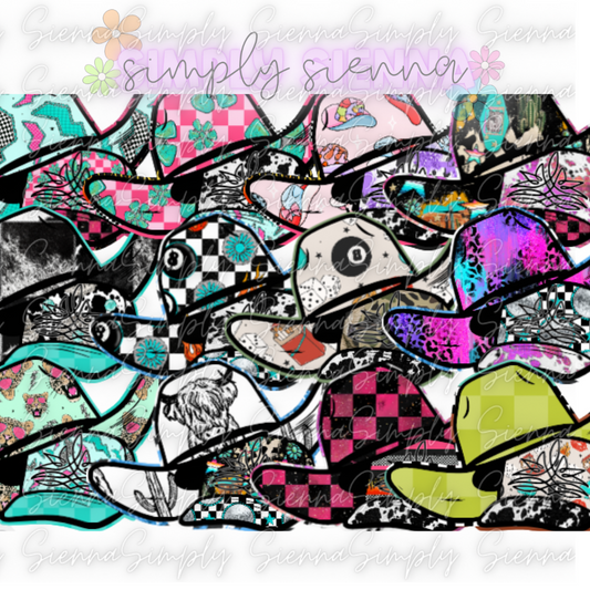 Hats With Boot Stitch - SOUTHERN GLITTER MOLDS