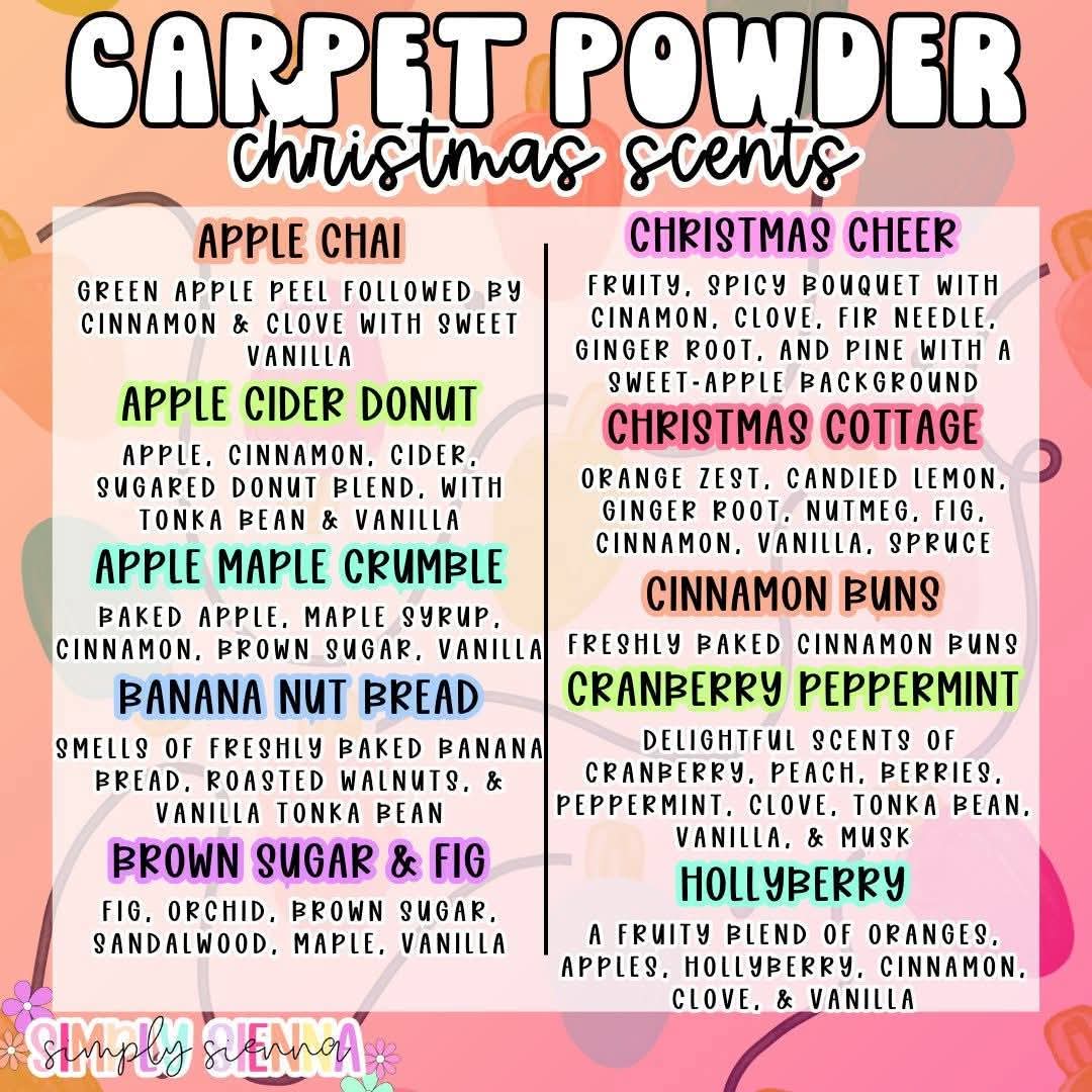 16oz Carpet Powder - CHRISTMAS SCENTS