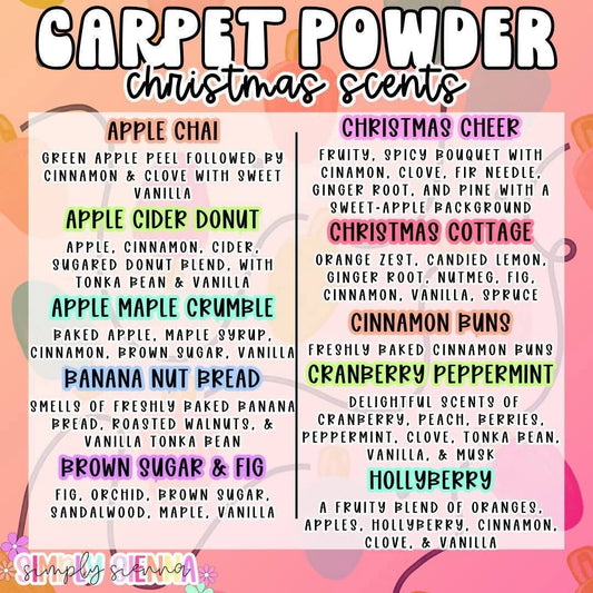 1oz Carpet Powder - CHRISTMAS SCENTS