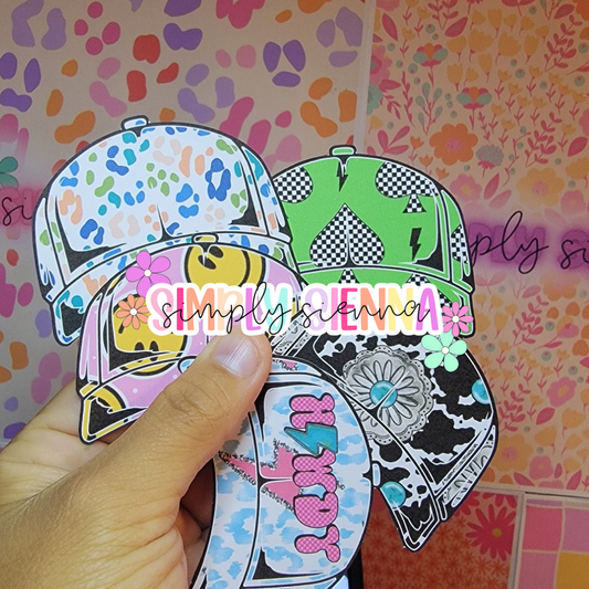 RTS skull trucker hat - Southern Glitter