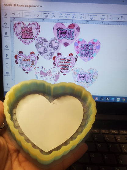 Laced Edge Heart