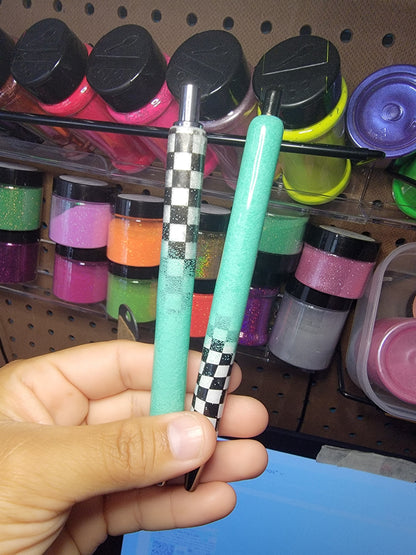 CUSTOM PEN - ombre checker