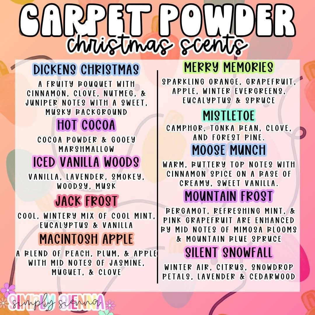 16oz Carpet Powder - CHRISTMAS SCENTS
